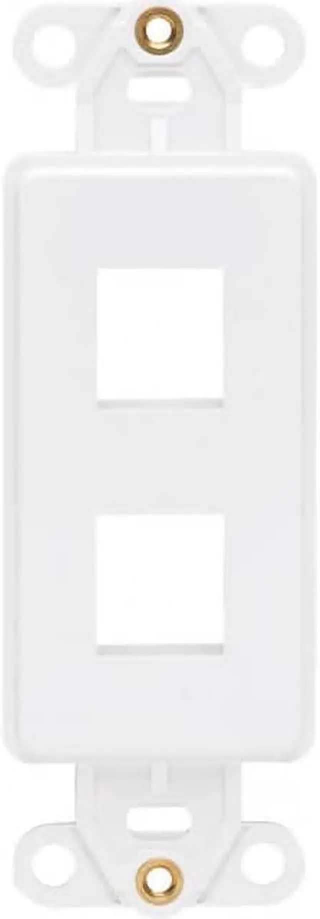 Alt view image 3 of 15 - Tripp Lite Center Plate Insert Decora Style - Vertical 2 Ports