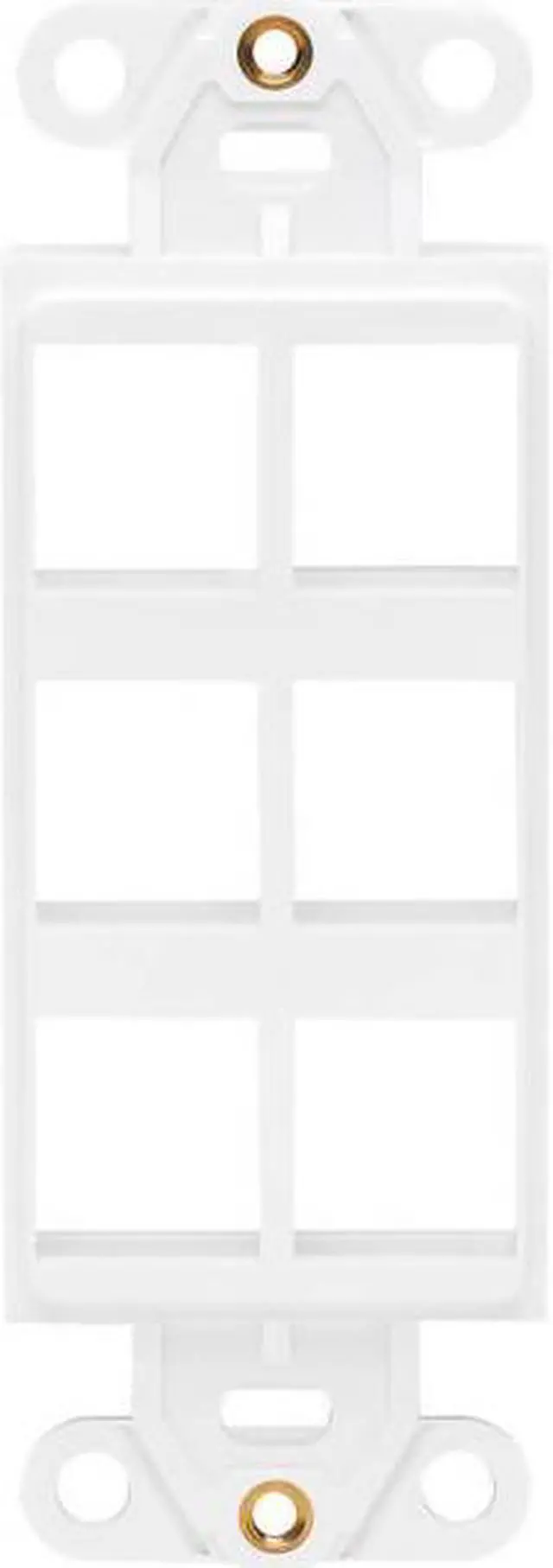 Alt view image 3 of 13 - Tripp Lite Center Plate Insert Decora Style - Vertical 6 Ports