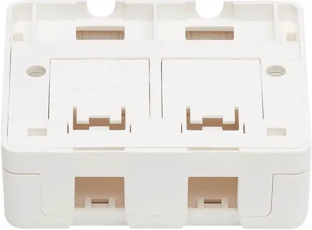 Alt view image 2 of 13 - Tripp Lite Surface-Mount Box For Keystone Jacks - 2 Ports White
