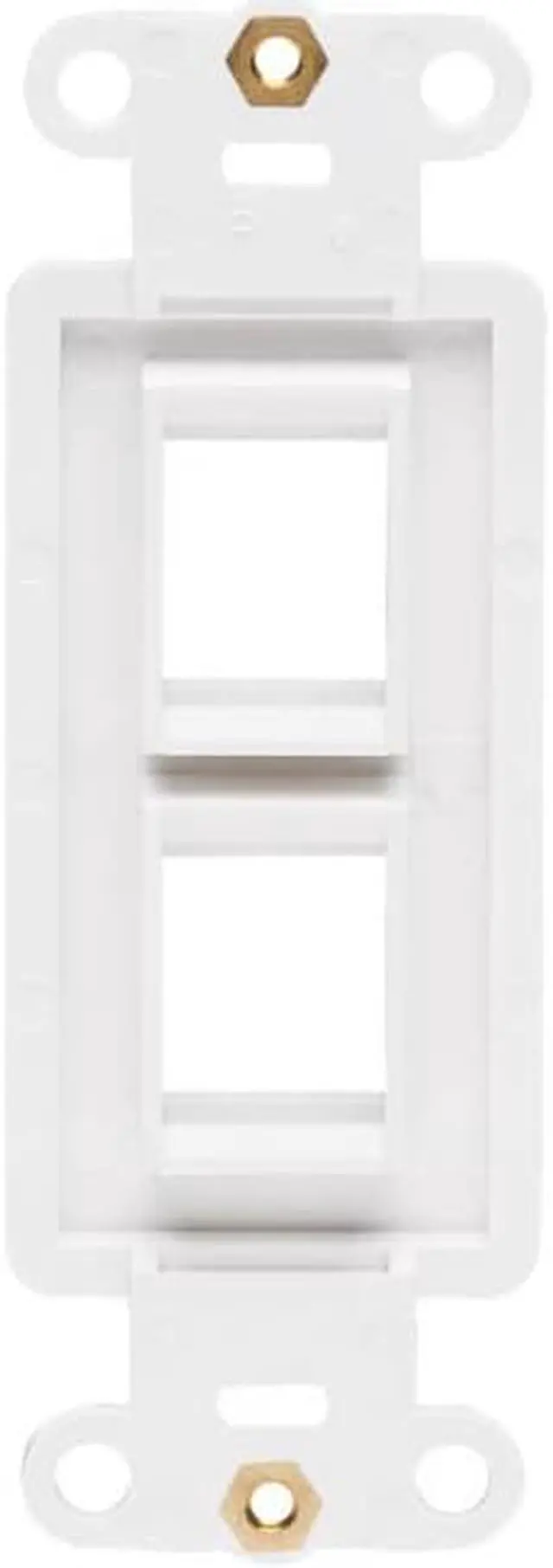 Alt view image 6 of 15 - Tripp Lite Center Plate Insert Decora Style - Vertical 2 Ports