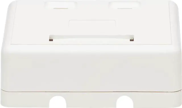 Alt view image 4 of 13 - Tripp Lite Surface-Mount Box For Keystone Jacks - 2 Ports White