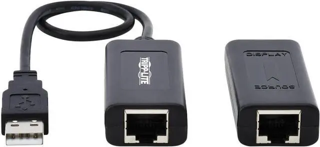 Alt view image 3 of 20 - Tripp Lite USB Over Cat5/Cat6 Extender Kit 1-Port with PoC USB 2.0 164 ft. (B203