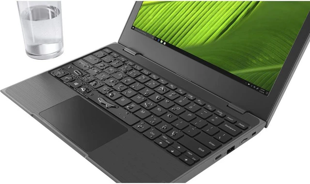 Alt view image 2 of 7 - Lenovo 100e Windows 2nd Gen 81M80035US 11.6" Netbook - HD - 1366 x 768 - Intel Celeron N4020 Dual-core (2 Core) 1.10 GHz - 4 GB RAM - 64 GB Flash Memory - Gray - Windows 10 Pro - Intel UHD Graphi