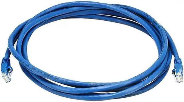Alt view image 13 of 20 - Monoprice Cat6 Ethernet Patch Cable - 10 Feet - Blue | Network Internet Cord - RJ45, Stranded, 550Mhz, UTP, Pure Bare Copper Wire, 24AWG