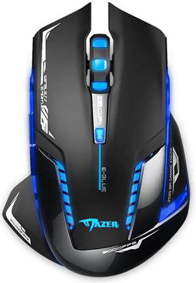 Main image of E-Blue Mazer II Wireless Optical Pro Gaming Mouse - AVAGO chip, 2500 DPI, Blue LED, 2.4GHz