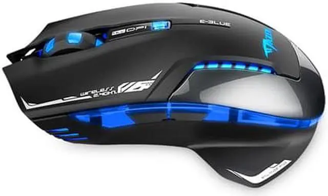Alt view image 3 of 5 - E-Blue Mazer II Wireless Optical Pro Gaming Mouse - AVAGO chip, 2500 DPI, Blue LED, 2.4GHz