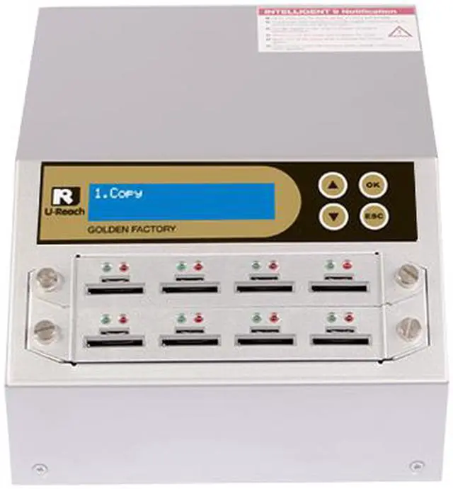Main image of Intelligent 9 Series (SD908G) - GOLD Factory Series 1 - 7 Target SD/mSD Flash Memory Duplicator