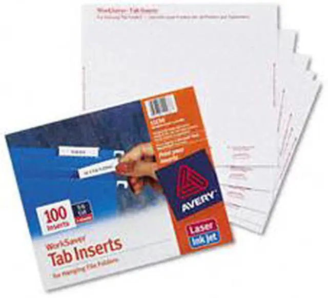 Alt view image 2 of 11 - Avery Insert,1/5cut,F/Tabs,1c 11136