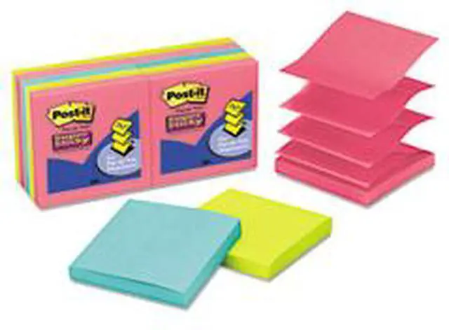 Main image of Post-it Pop-up 3 x 3 Note Refill Rio de Janeiro 90-Sheet 10/Pack R33010SSAU