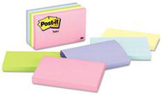 Alt view image 2 of 15 - 3M 655AST 3 x 5  Five Pastel Colors  Five 100-Sheet Pads Pack