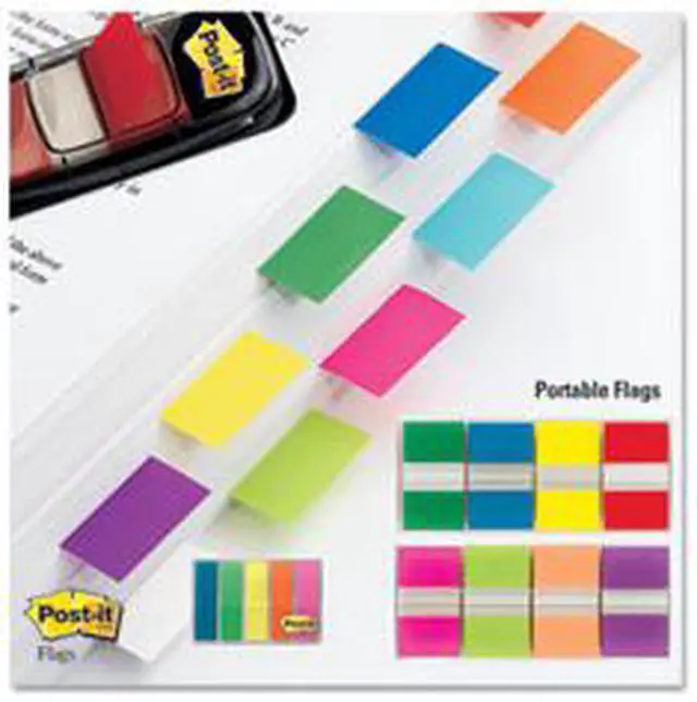 Main image of Post-It Flags Standard Page Flags in Dispenser, Blue, 100 Flags/Dispenser 680BE2