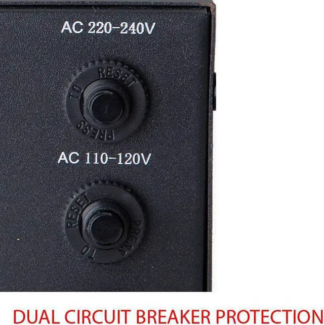 Alt view image 3 of 5 - ELC T-5000+ 5000-Watt Voltage Converter Transformer - Step Up/Down - 110V/220V - Circuit Breaker Protection Heavy Duty / High Quality