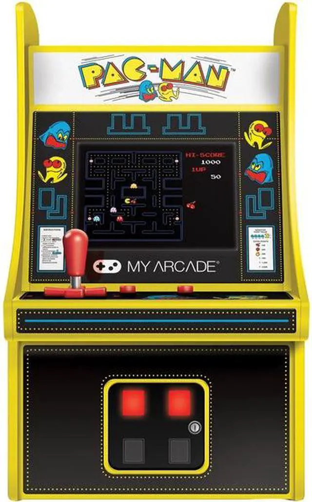 Alt view image 19 of 20 - MY ARCADE Bandai Namco PAC-MAN 6" Micro Arcade Machine Portable Handheld Video Game