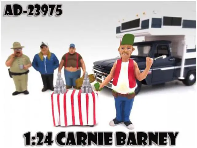 Alt view image 2 of 6 - American Diorama 23975 Carnie Barney Trailer Park Figure for 1-24 Scale Diecast Model Cars