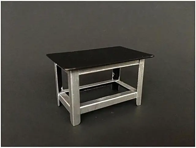 Alt view image 2 of 7 - American Diorama 77519 Metal Work Bench for 1 isto 18 Diecast Model Car