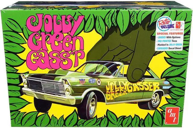 Alt view image 4 of 8 - AMT 1192 1/25 1965 Ford Galaxie Jolly Green Gasser