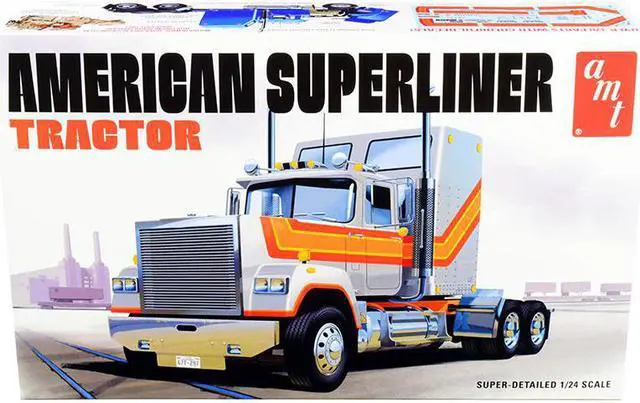 Main image of Skill 3 Model Kit American Superliner Semi Tractor 1/24 Scale Model by AMT