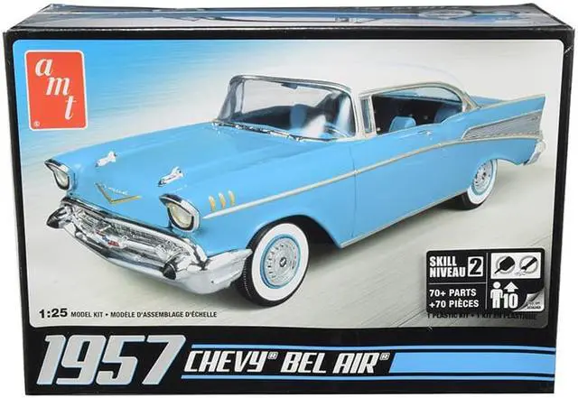 Alt view image 5 of 20 - 1957 Chevy Bel Air 1/25 Scale Plastic Model Kit AMT