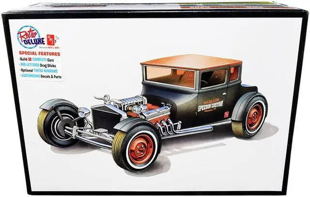 Alt view image 2 of 10 - Skill 2 Model Kit 1925 Ford Model T \Chopped\ Set of 2 pieces 1/25 Scale Model by AMT"""