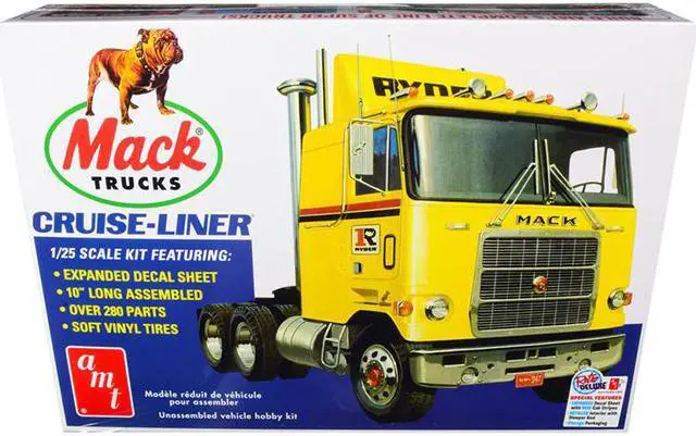 Main image of Skill 3 Model Kit Mack Cruise-Liner Truck 1/25 Scale Model by AMT