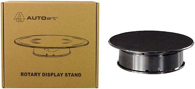 Main image of Rotary Display Turntable Stand Small 8 Inches with Black Top for 1/64, 1/43, 1/32, 1/24 Scale Models by Autoart