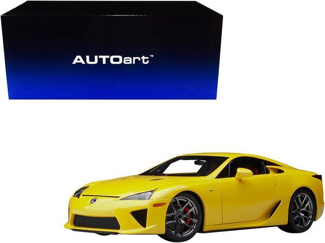 Lexus LFA Pearl Yellow with Red and Black Interior 1/18 Model Car