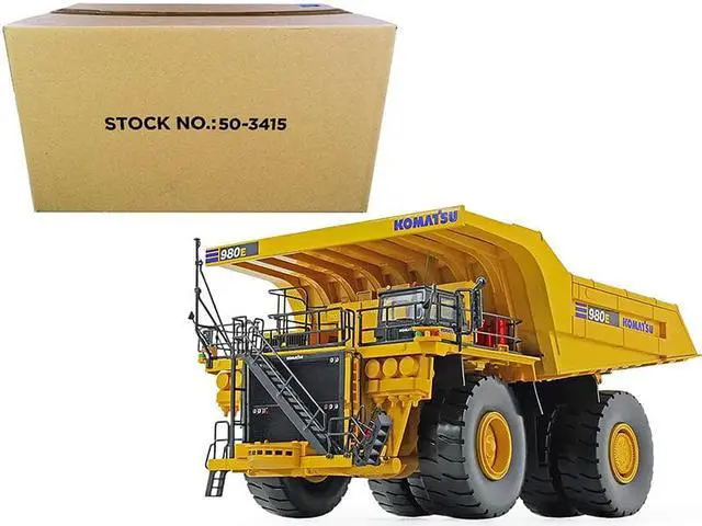 Alt view image 4 of 9 - Komatsu 980E-AT Dump Truck 1/50 Diecast Model by First Gear