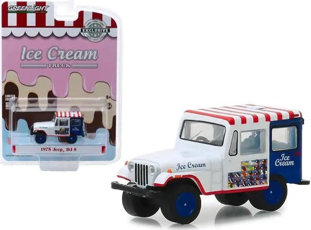 Alt view image 5 of 6 - 1975 Jeep DJ-5 Ice Cream Truck "Hobby Exclusive" 1/64 Diecast Model Car by Greenlight