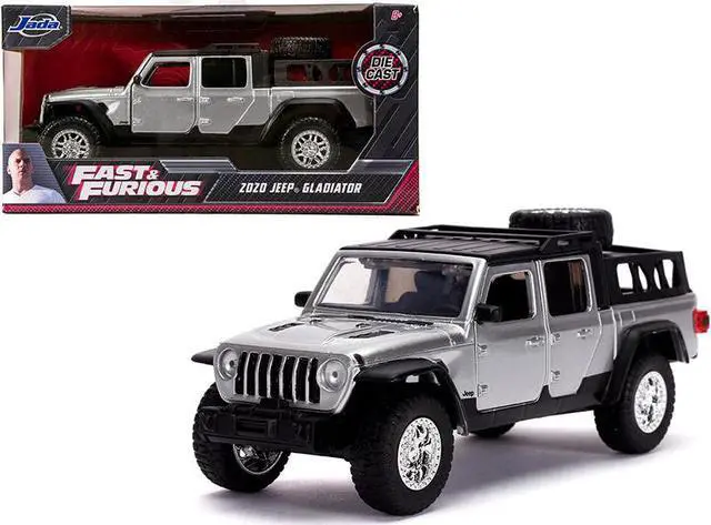 Main image of 2020 Jeep Gladiator Pickup Truck Silver with Black Top "Fast & Furious" Movie 1/32 Diecast Model Car by Jada