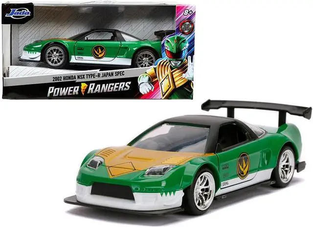 Alt view image 5 of 6 - 2002 Honda NSX Type-R Japan Spec Green Ranger "Power Rangers" 1/32 Diecast Model Car by Jada