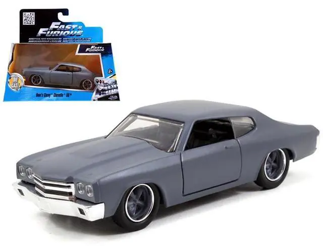 Alt view image 2 of 8 - Dom's Chevrolet Chevelle SS Primer Grey Fast & Furious" Movie 1:32 Diecast Model Car by Jada"