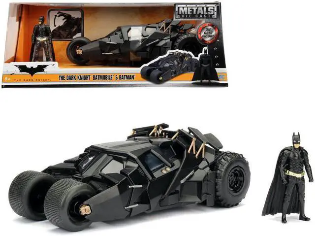 Alt view image 6 of 7 - 2008 The Dark Knight Tumbler with diecast Batman Figure 1:24 Diecast Model Car  by Jada