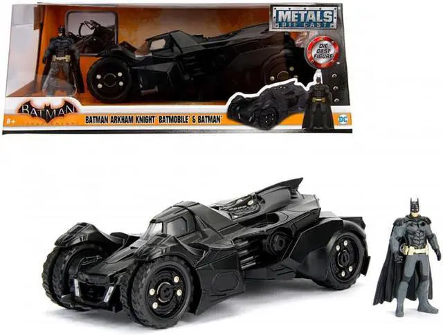 Alt view image 3 of 3 - Arkham Knight Batmobile with Batman Diecast Figure 1/24 Diecast Model Car by Jada
