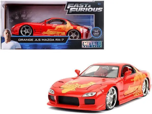 Alt view image 6 of 6 - Orange Julius' Mazda RX-7 "Fast & Furious" Movie 1/24 Diecast Model Car by Jada