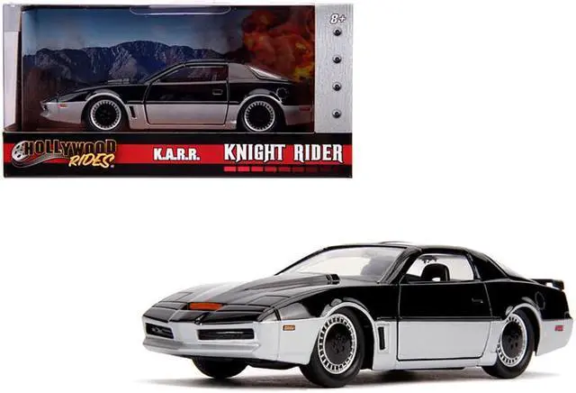 Alt view image 3 of 4 - K.A.R.R. Black and Silver "Knight Rider" (1982) TV Series "Hollywood Rides" Series 1/32 Diecast Model Car by Jada