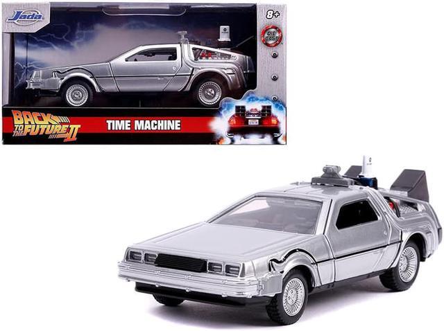 Alt view image 2 of 8 - DeLorean DMC (Time Machine) Silver \Back to the Future Part II" (1989) Movie "Hollywood Rides" Series 1/32 Diecast Model Car by Jada"