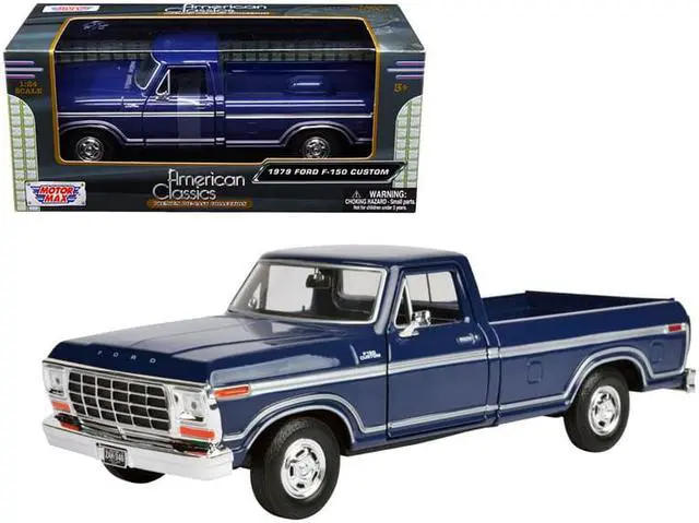 Alt view image 3 of 3 - Motormax 79346BL 1979 Ford F-150 Pickup Truck Diecast Model Car for 1-24 Scale, Blue
