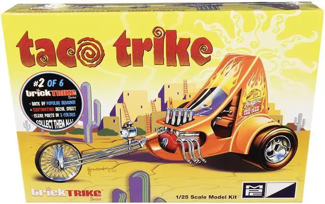Alt view image 3 of 8 - MPC 893 1/25 Taco Trike Trick Trikes Series