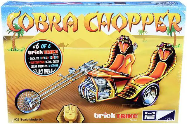 Main image of Skill 2 Model Kit Cobra Chopper "Trick Trikes" Series 1/25 Scale Model by MPC