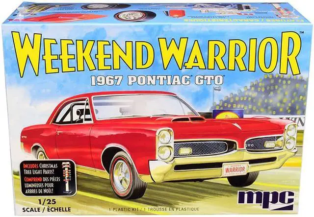 Alt view image 6 of 6 - Skill 3 Model Kit 1967 Pontiac GTO "Weekend Warrior" 3 in 1 Kit 1/25 Scale Model by MPC