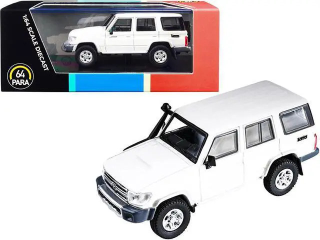 Alt view image 2 of 5 - Toyota Land Cruiser 76 French Vanilla Pearl White 1/64 Diecast Model Car by Paragon