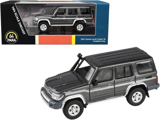 Main image of 2014 Toyota Land Cruiser 76 Graphite Gray Metallic 1/64 Diecast Model Car by Paragon Models