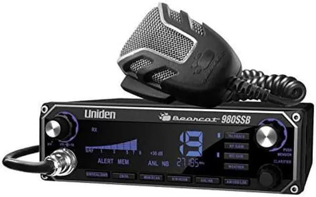 Main image of ZZ BEARCAT980_FBA-ULN#13 Uniden BEARCAT 980 40- Channel SSB CB Radio with Sideband NOAA WeatherBand,7- Color Digital Display PA/CB Switch and Noise Cancelling Mic, Wireless Mic Compatible