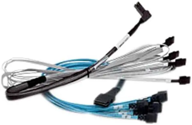 Main image of ZZ 353726_13 LSI Logic 05-60007-00 3.28 ft. (1 m) Broadcom 1m x8 SFF-8654 to 1x8 SFF-8654, 9500 Cable