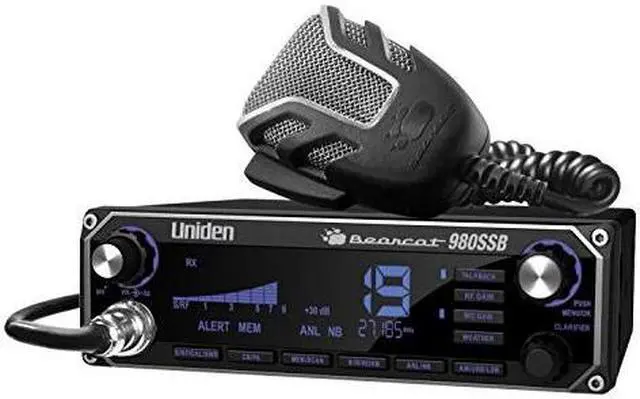 Main image of Uniden BEARCAT980-UVG#14  BEARCAT 980 40- Channel SSB CB Radio with Sideband NOAA WeatherBand,7- Color Digital Display PA/CB Switch and Noise Cance