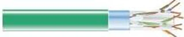 Alt view image 12 of 12 - Black Box EVNSL0617A-1000 CAT6 400-MHz Solid Bulk Cable - Shielded, Plenum, Green, 1000 ft. Spool