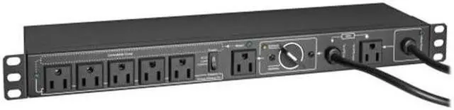 Alt view image 6 of 20 - Tripp Lite PDU Hot Swap with Manual Bypass 15A 6 5-15R 2 5-15P Inputs PDUB151U