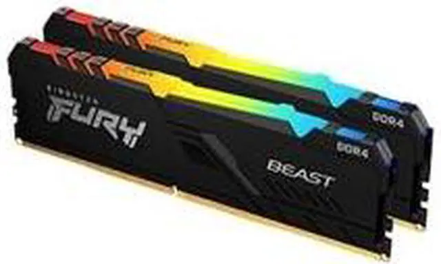 Alt view image 10 of 10 - Kingston Fury Beast RGB 32GB (2 x 16GB) DDR4 3200MHz DDR4 Dual Memory Kit KF432C16BBAK2/32