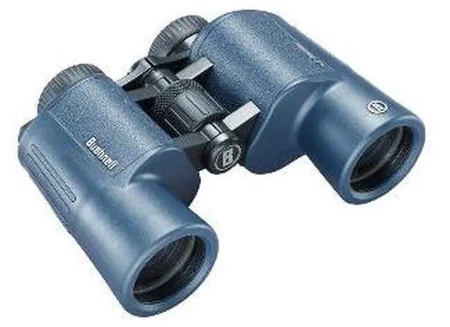 Alt view image 2 of 2 - bushnell h2o 10x42 waterproof porro binoculars 10x42mm dark blue porro wp/fp, twist up eyecups, box 6l 134211r