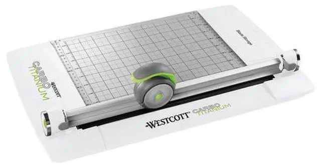 Alt view image 3 of 3 - Westcott CarboTitanium Rotary Metal Base Trimmer 10 Sheets Metal 9" x 21" 16718